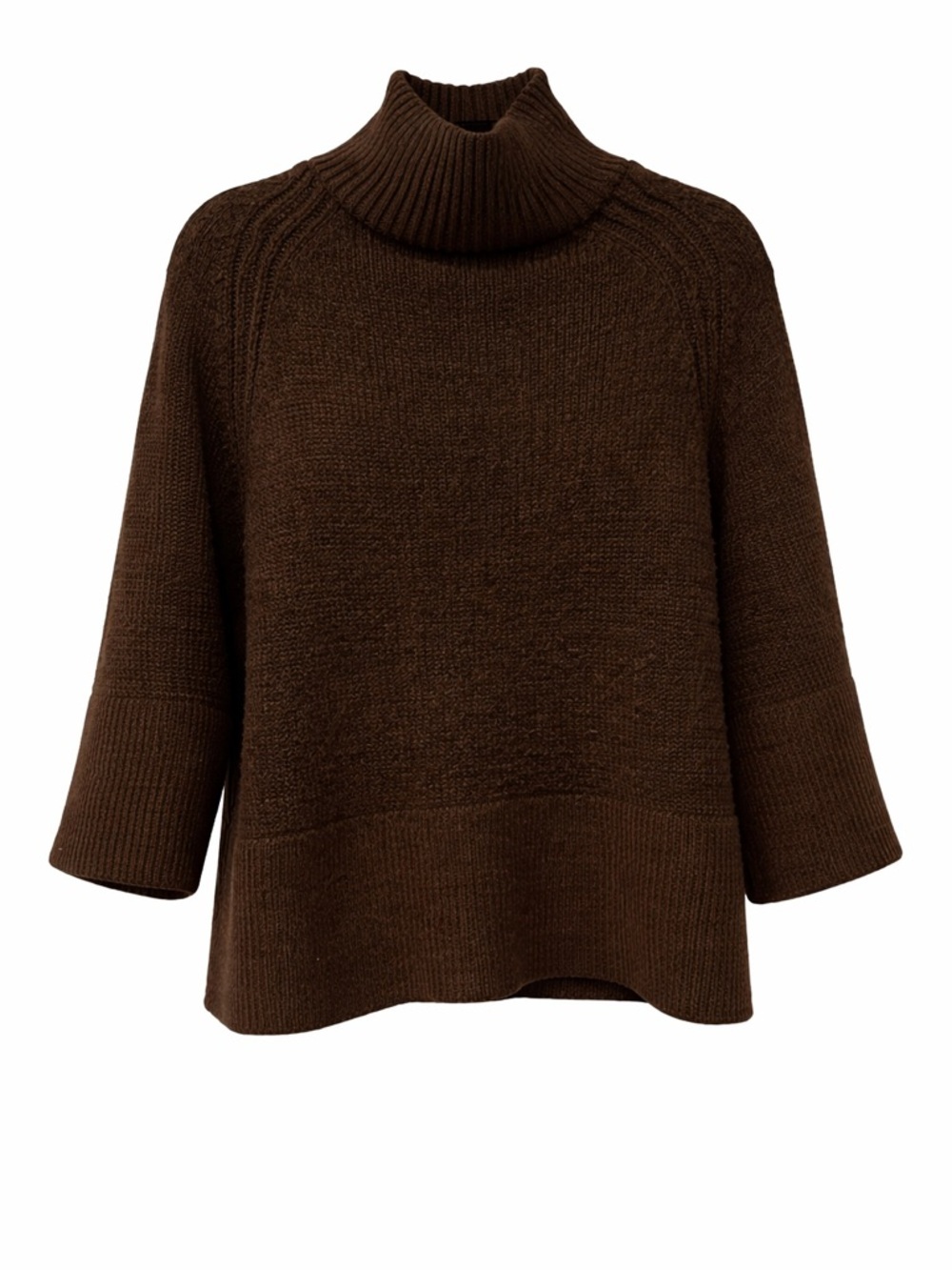 Hausen Brown Shrug Sweater, Medium